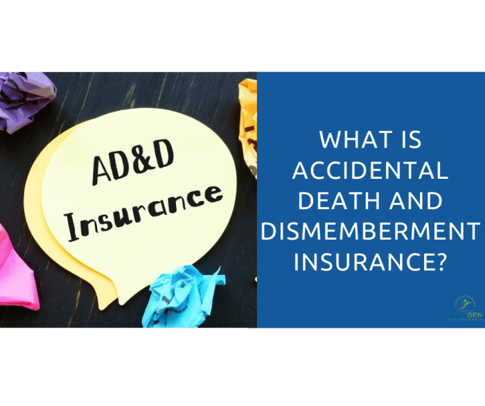 Accidental death insurance